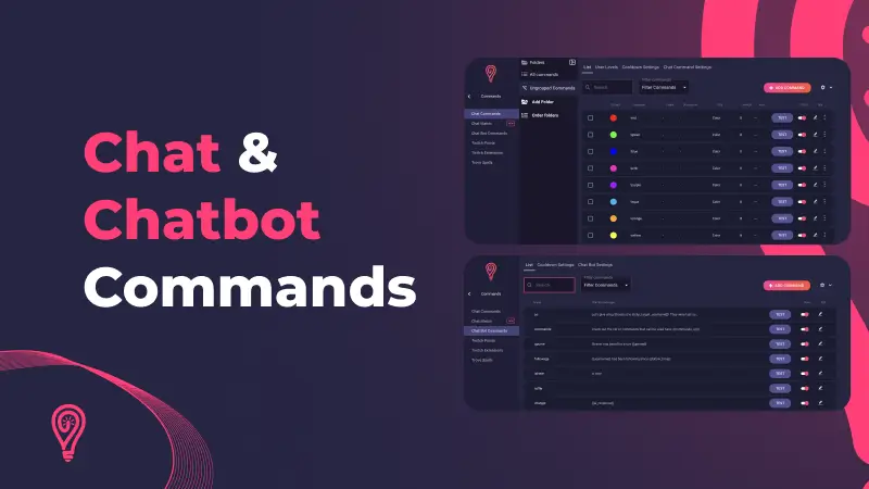 Chat Commands and Chatbot