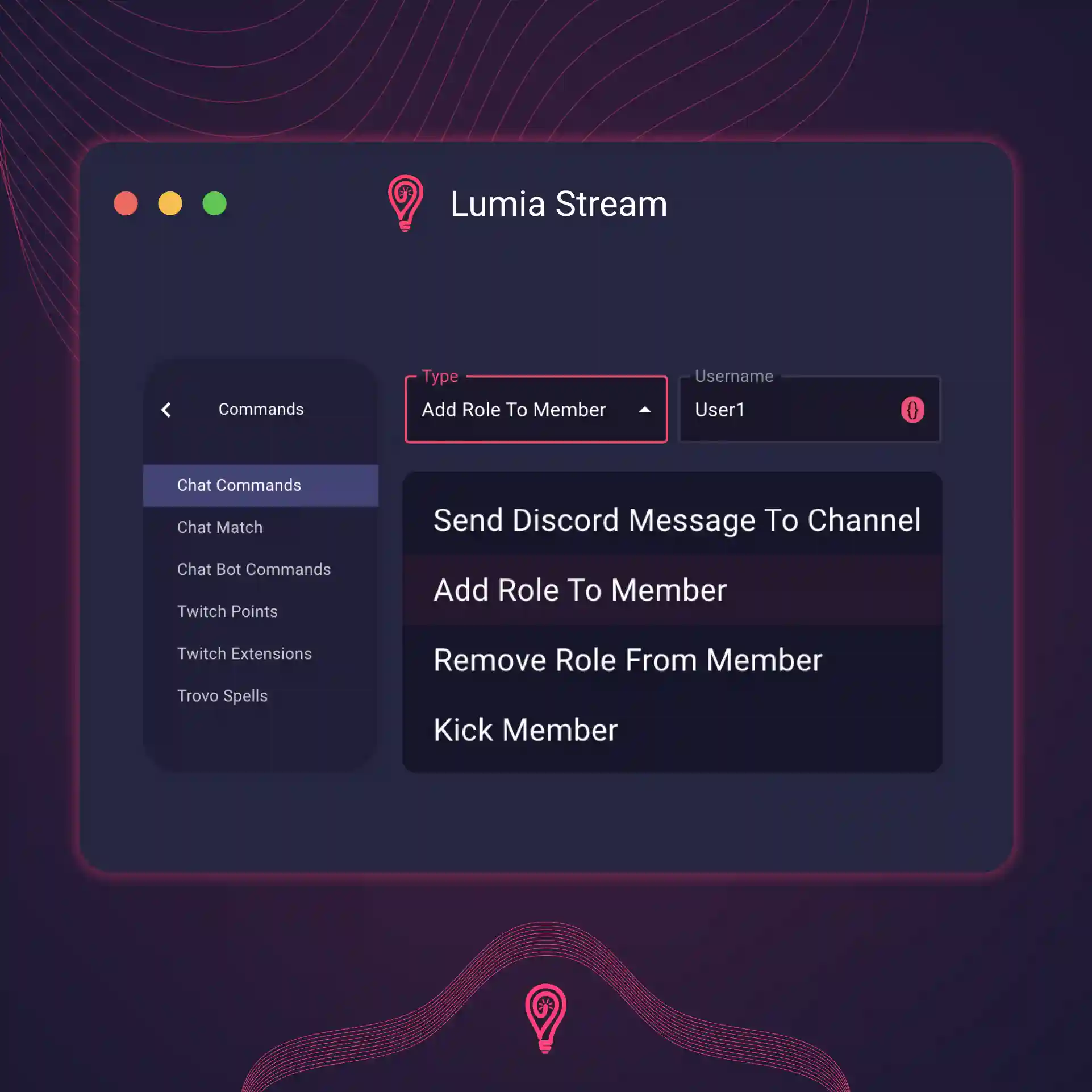 Lumia stream feature: Discord integration